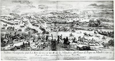 The Battle of the Boyne, c.1690 by French School